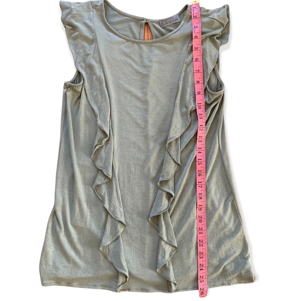 JOSEPH A Medium/Large Sleeveless Ruffled shirt - Picture 6 of 9